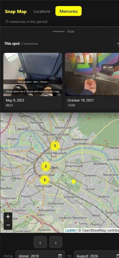 Snap Map on a phone