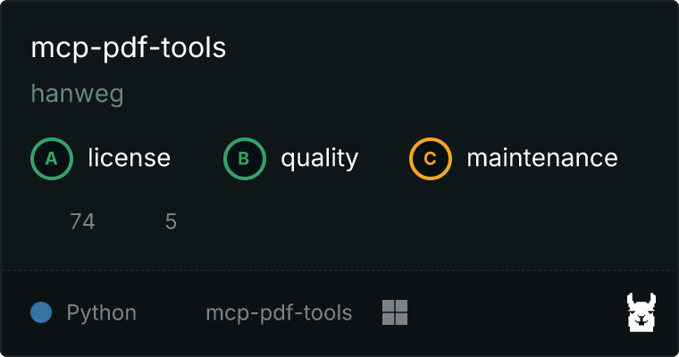 mcp-pdf-tools MCP server
