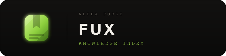 Fux — Alpha Forge Knowledge Index