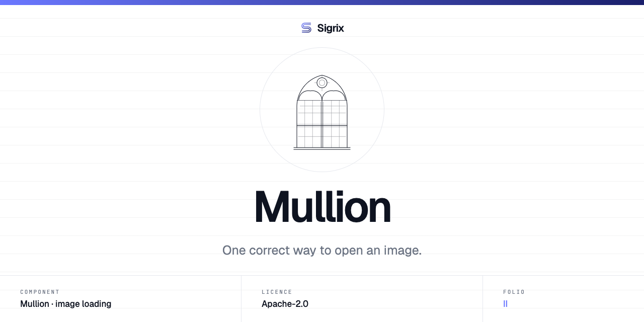 Mullion — one correct way to open an image