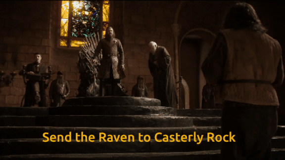Game of Thrones Send the Ravens GIF