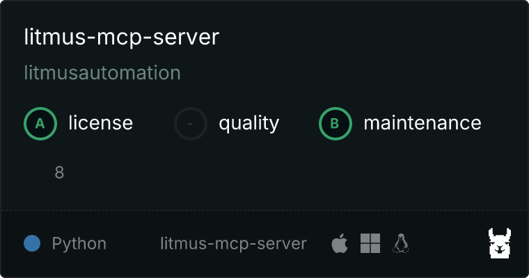 Litmus MCP server