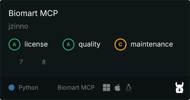 Biomart MCP server