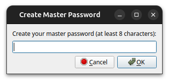 Setting Master Password