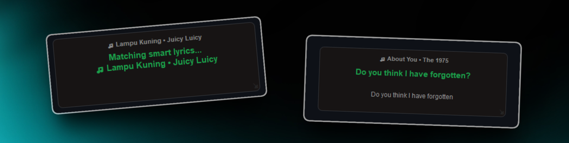 SpoLyrics Transparent UI & Lyrics Sync