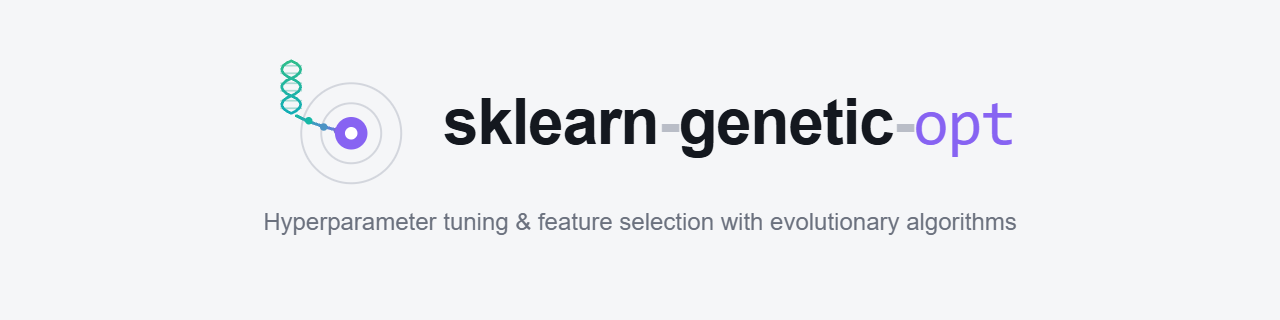 sklearn-genetic-opt — hyperparameter tuning and feature selection with evolutionary algorithms