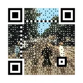 Animated 4-H QR code encoding "The Beatles -- Abbey Road"