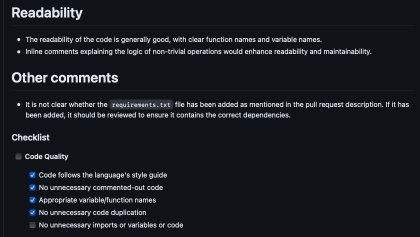 Pull Request Review