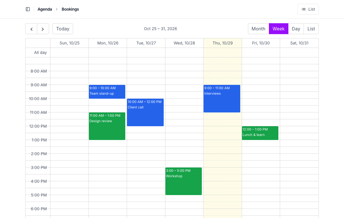 The same week in Unfold