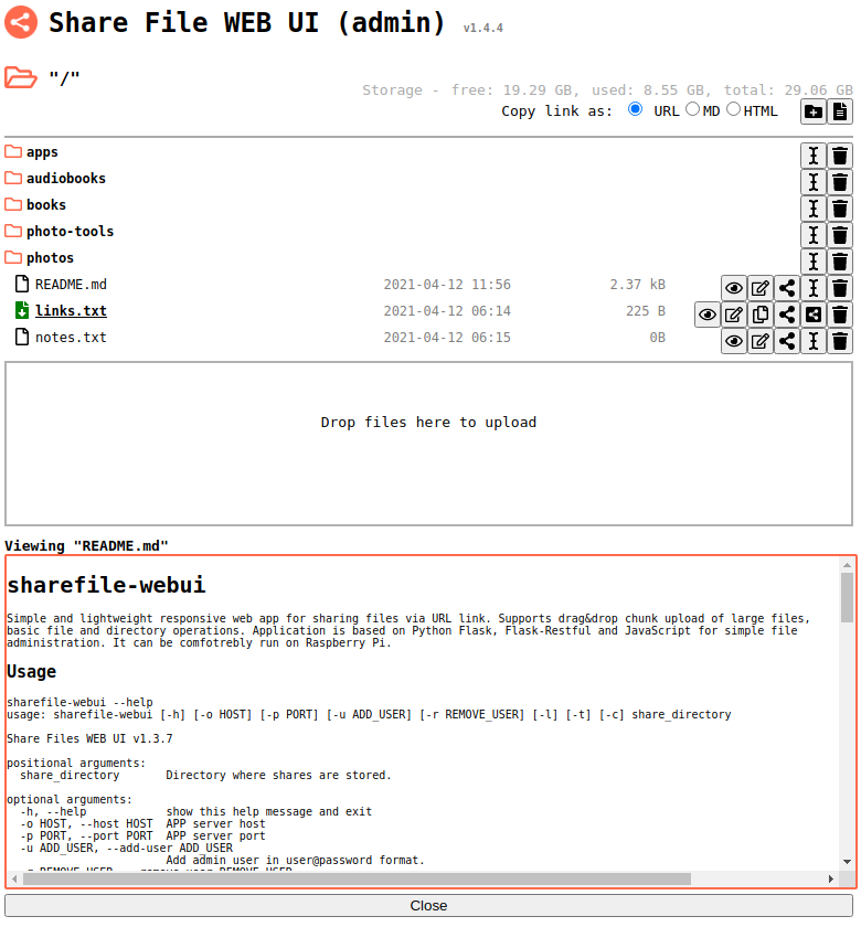 sharefile-webui screenshot
