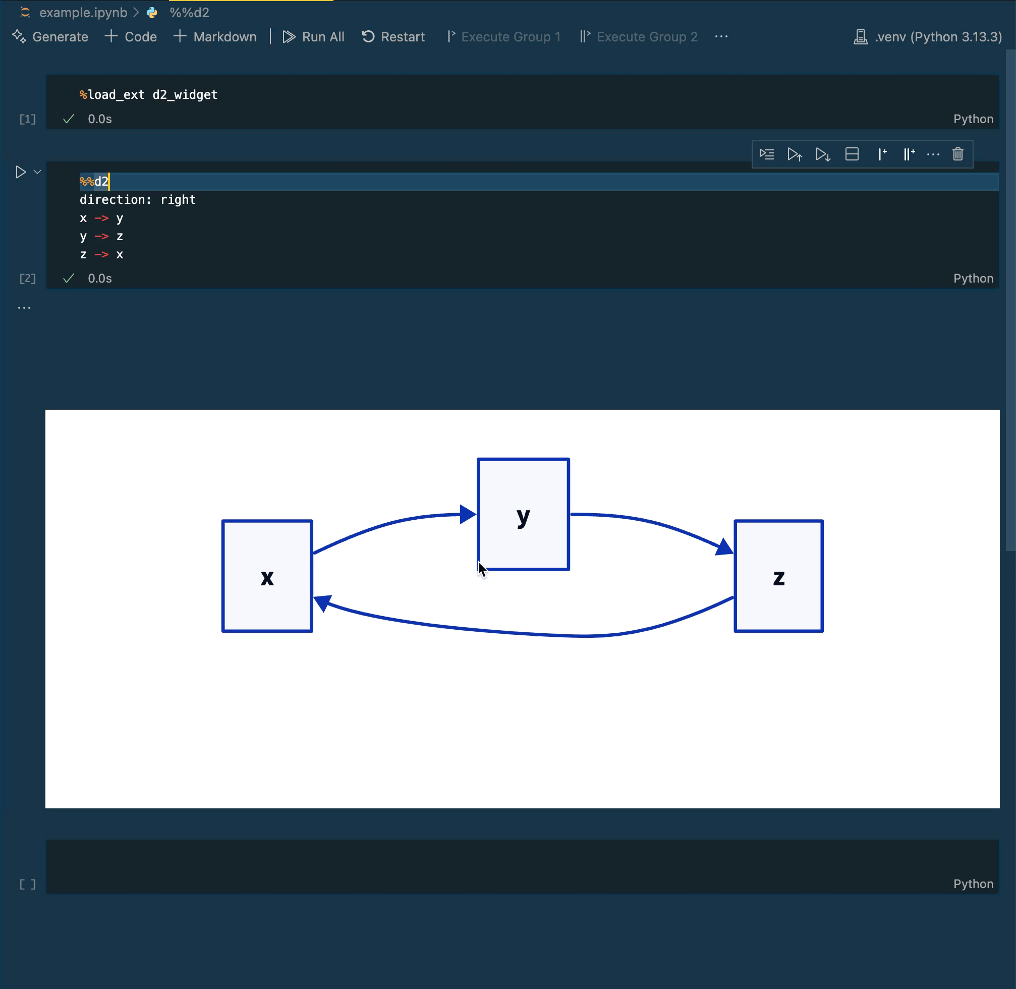 example with cell magic