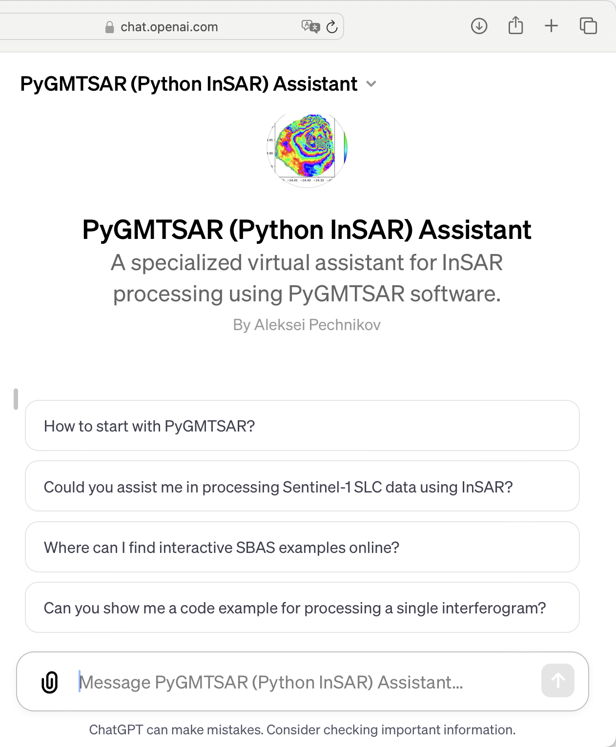 PyGMTSAR AI Assistant