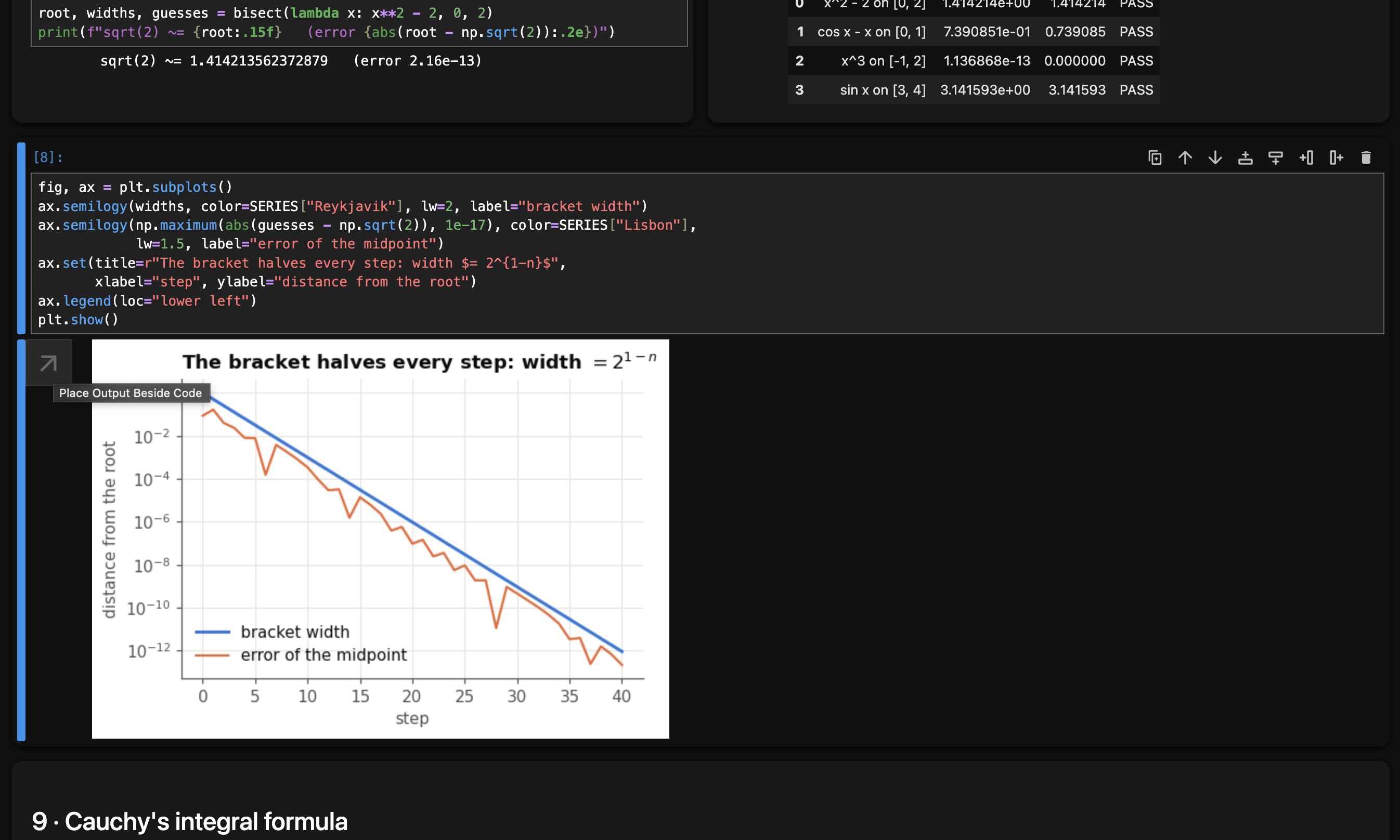 Plot below code