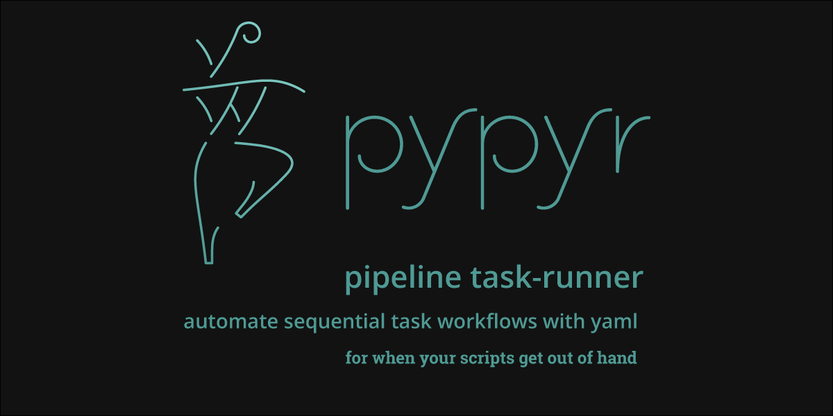 pypyr task runner for automation pipelines