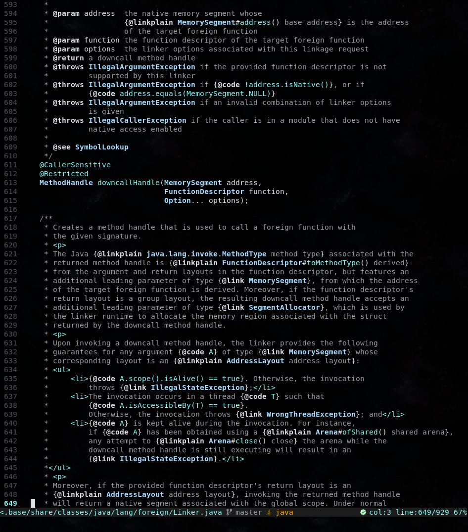 Syntax highlighting screenshot