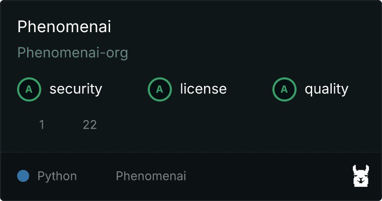 Phenomenai MCP server