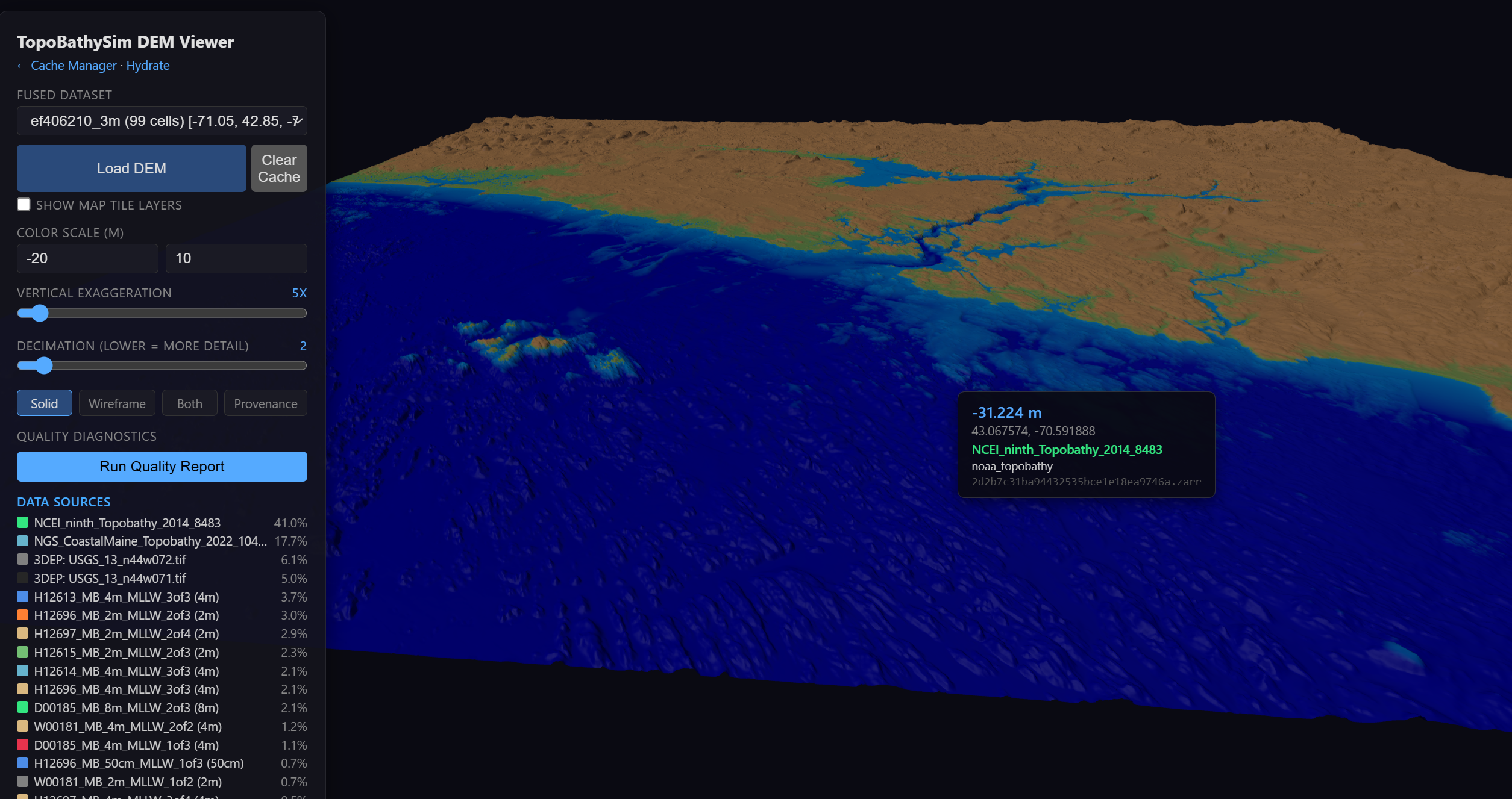 topobathykit 3D DEM Viewer