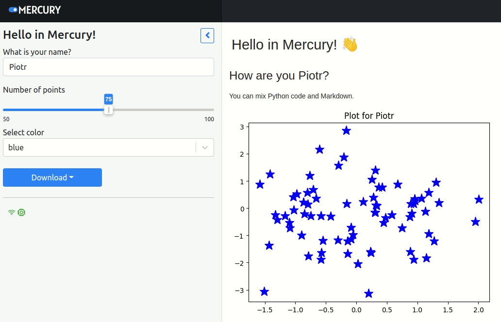 Web App from Notebook