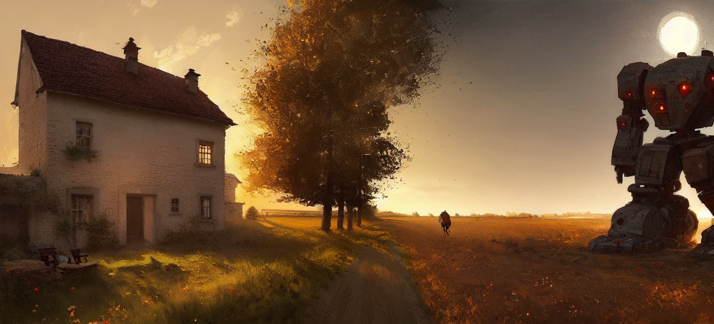2022-10-12 15_32_11 563087_A charming house in the countryside, by jakub rozalski, sunset lighting, elegant, highly detailed, s_640x640_schelms_seed2096547054_gc8_steps50