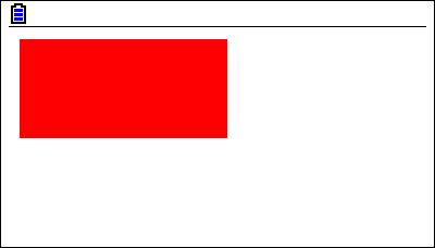 A red rectangle