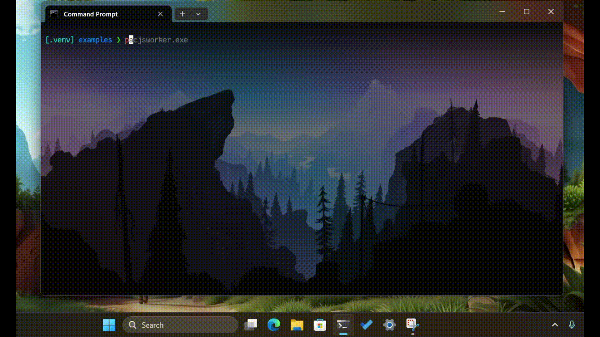 Windows Terminal Demo: Demonstrates titlebar progress indication when the spinner runs.