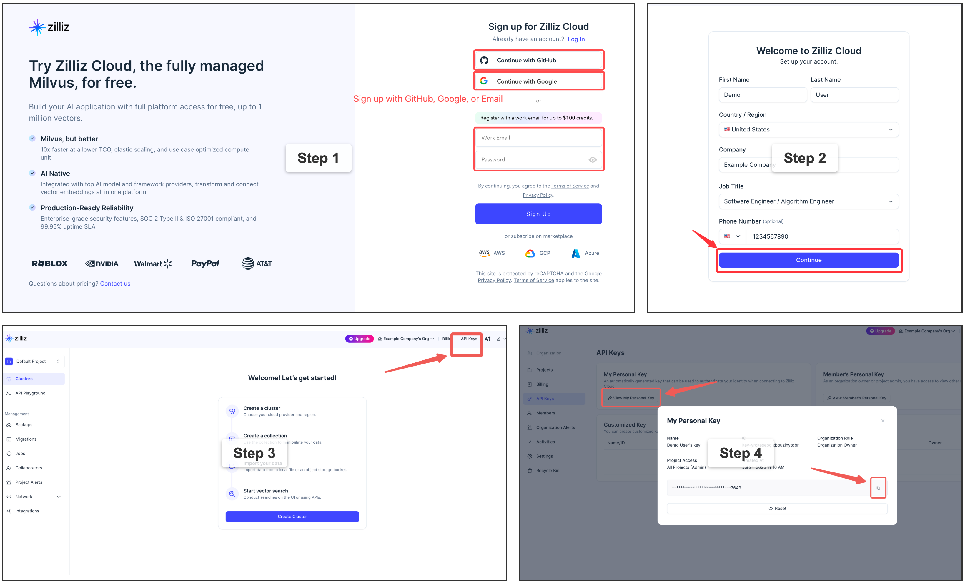 Sign up and get API key
