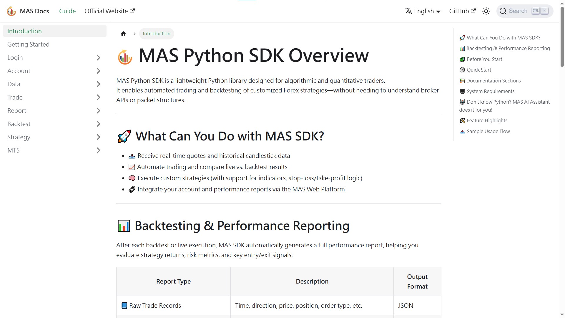 Online Documentation Preview
