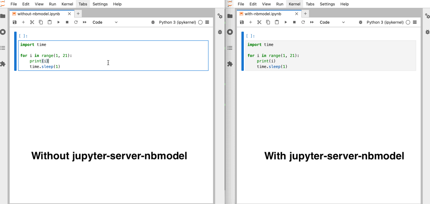 Jupyter Server NbModel Demo