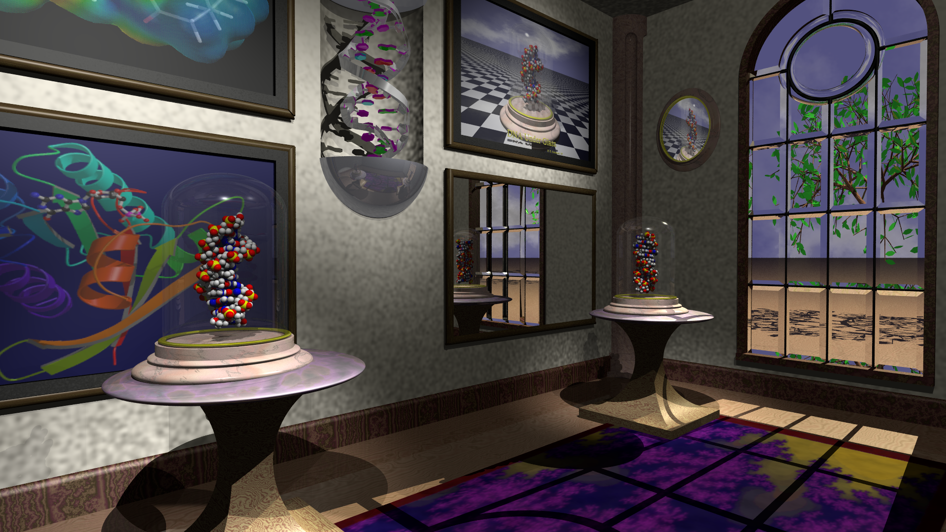 Eric's Science Museum, the canonical POV-Ray render