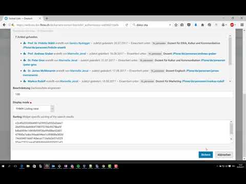 Sortedlisting demo video