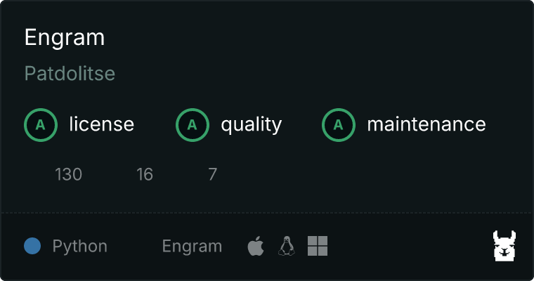 Glama Score: License A · Quality A · Maintenance A