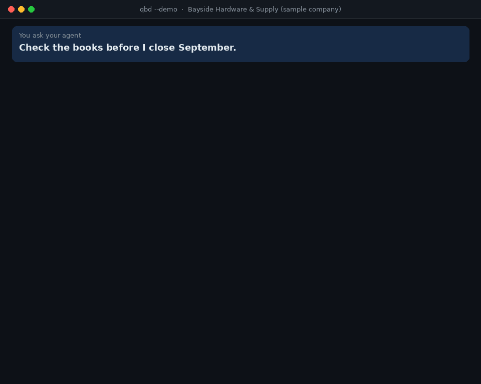 qbd health-check finds seven things to fix before closing September