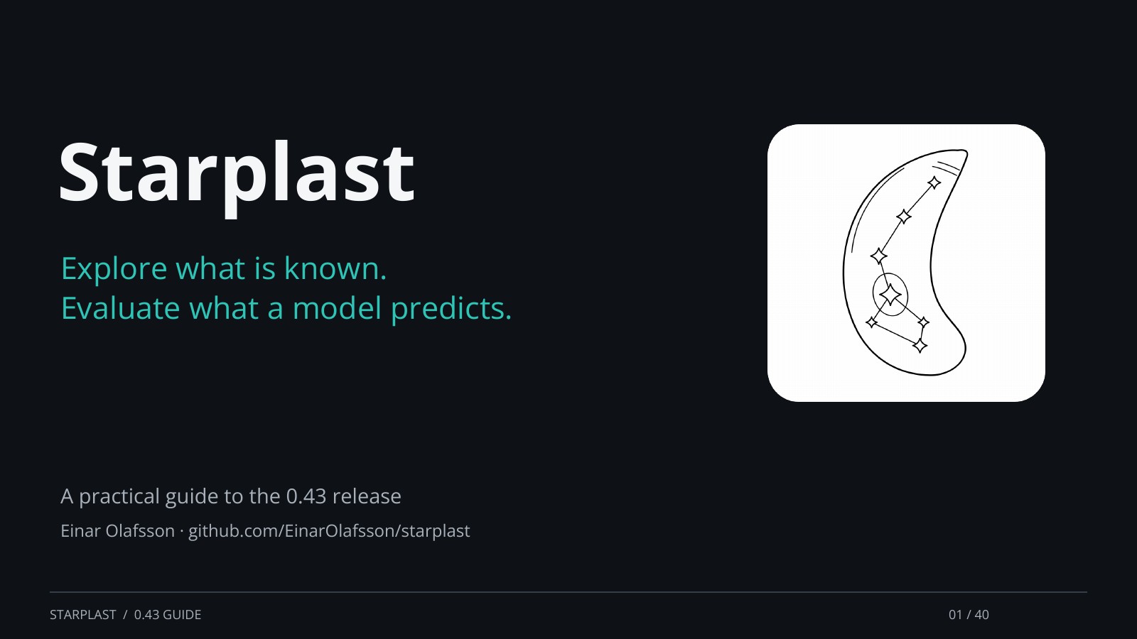 Starplast: introduction and practical guide in 40 slides