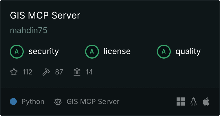 GIS Server MCP server
