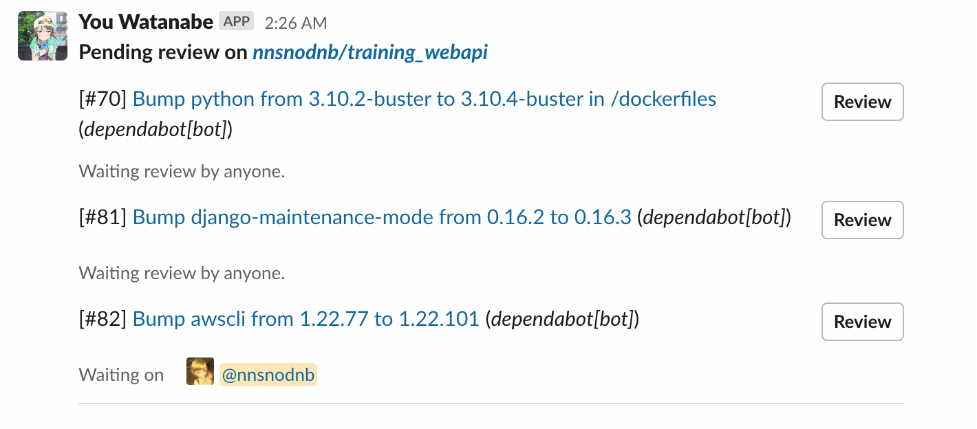 example result