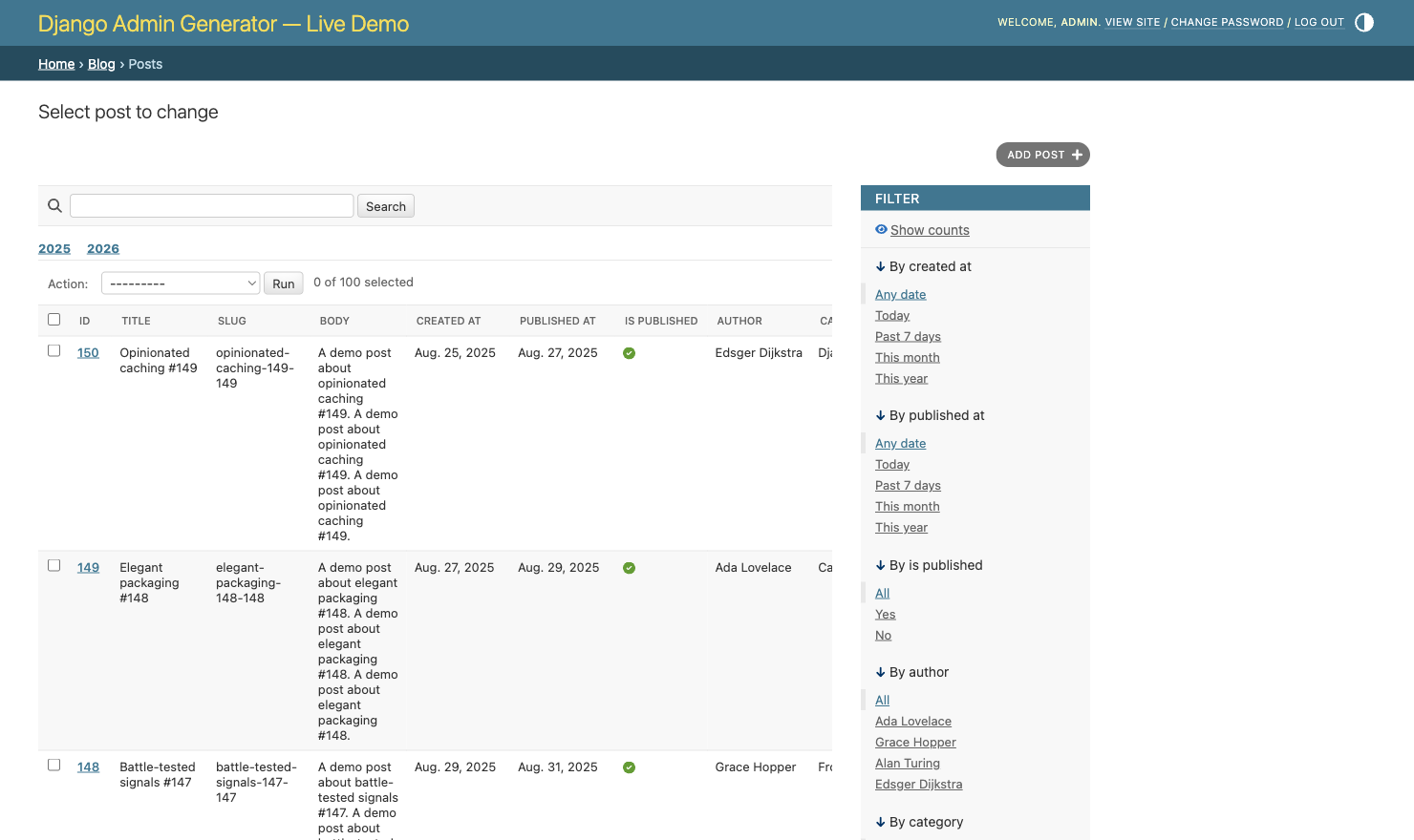 Auto-generated changelist