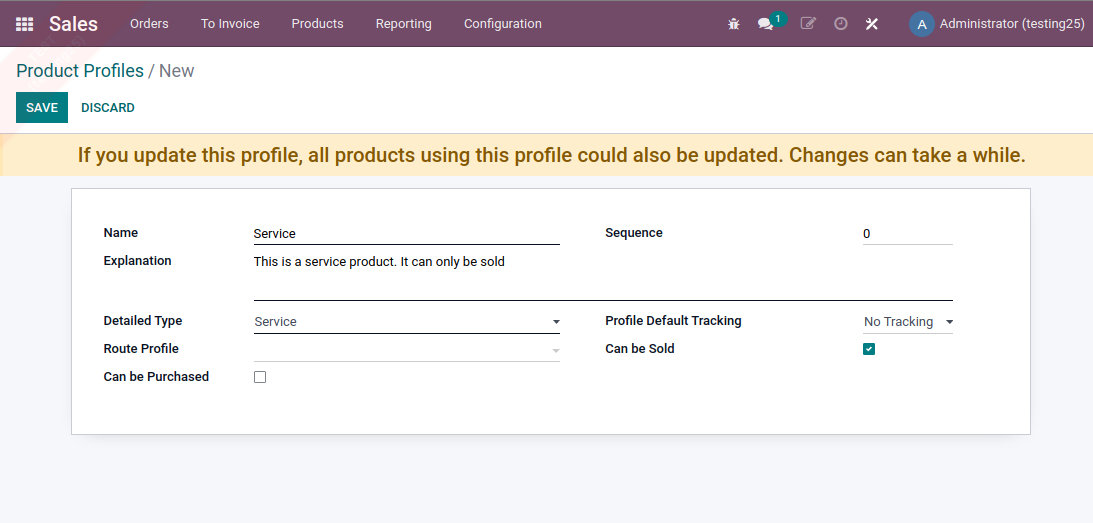 New Product Profile