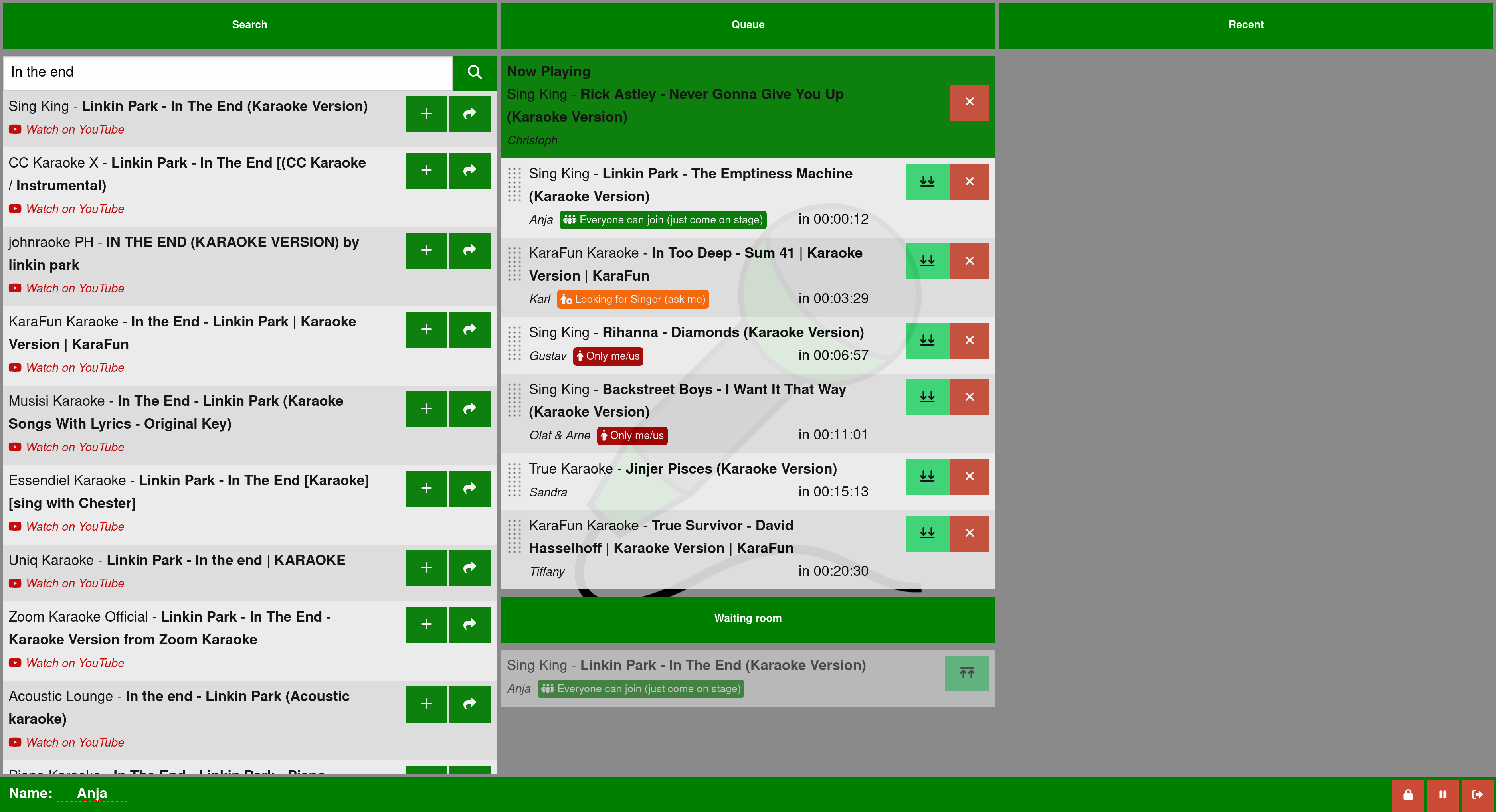Web Interface