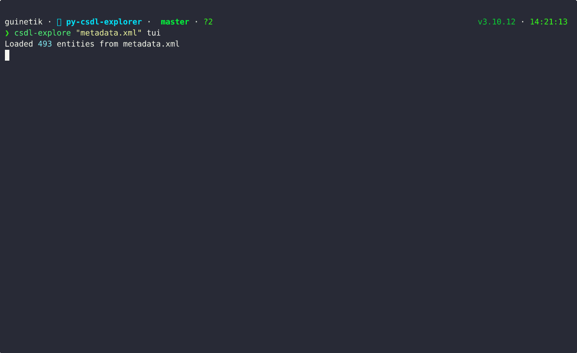 CSDL Explorer Demo