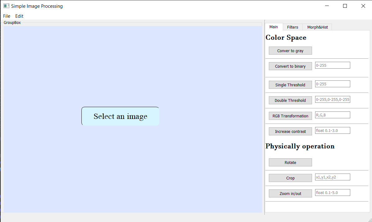 Main Interface