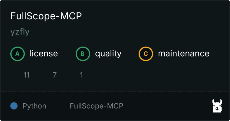 FullScope-MCP MCP server