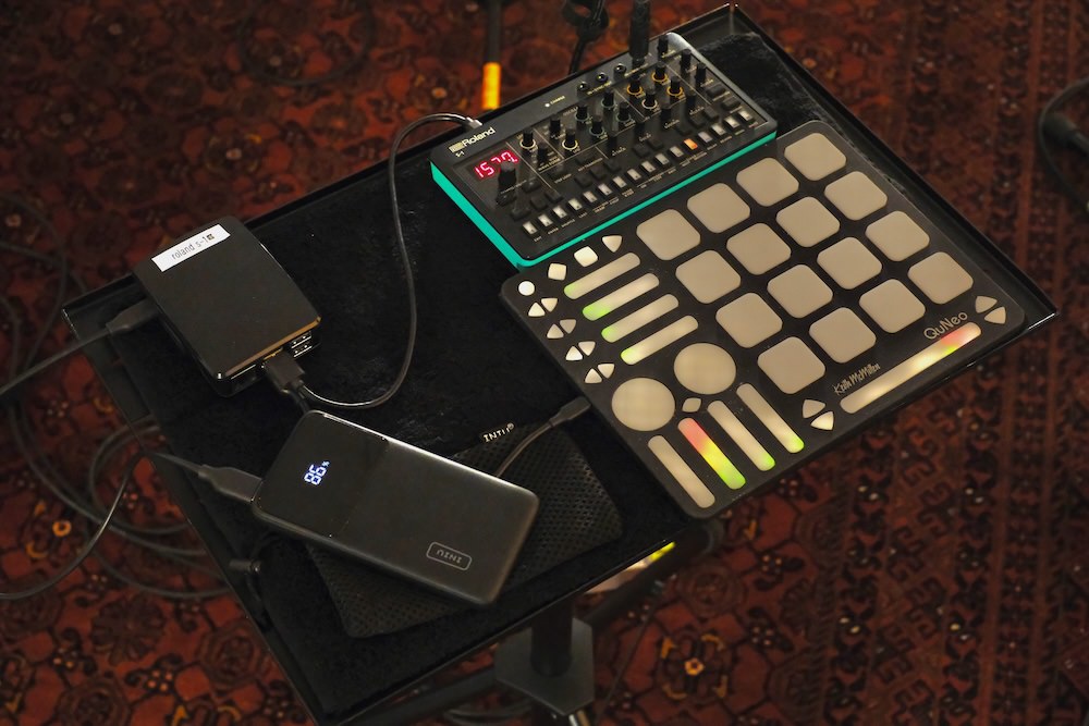 An intelligent musical instrument setup powered by IMPSY running on a Raspberry Pi 5