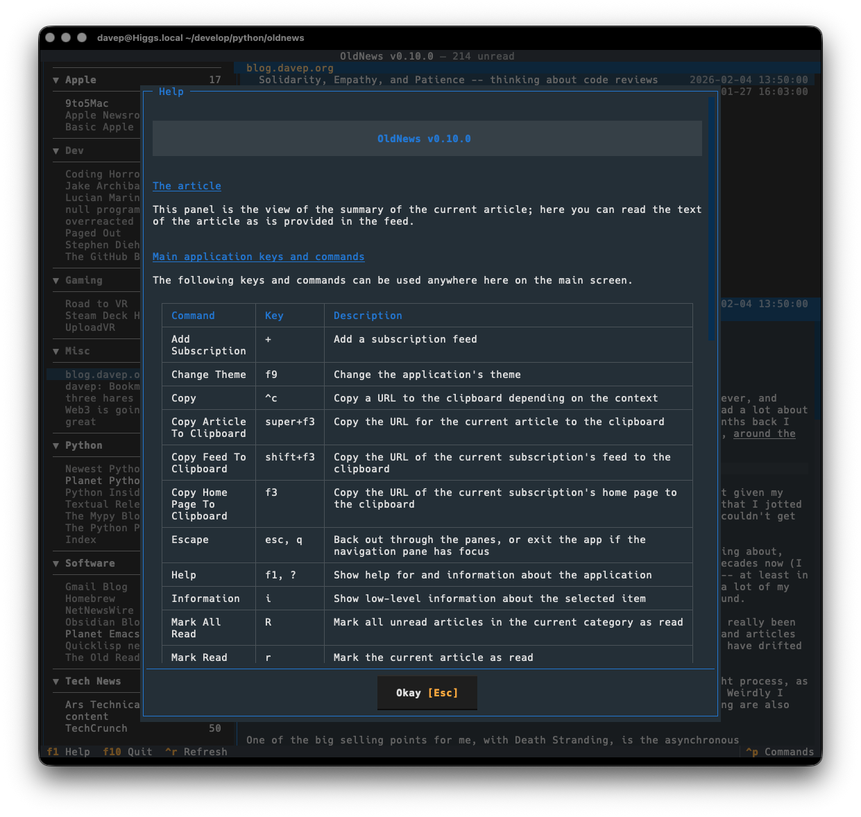 OldNews help