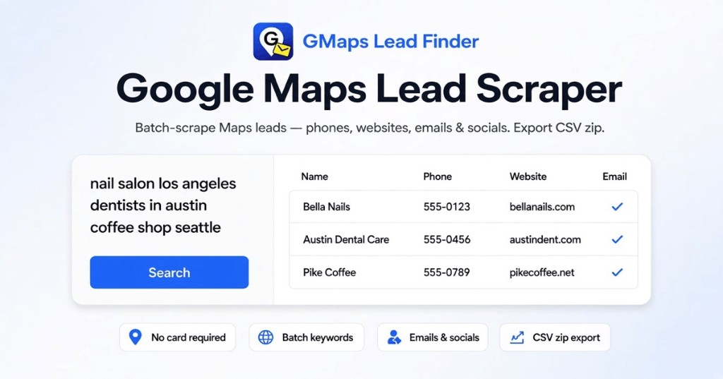 Google Maps Lead Scraper