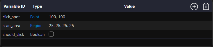 Variables UI