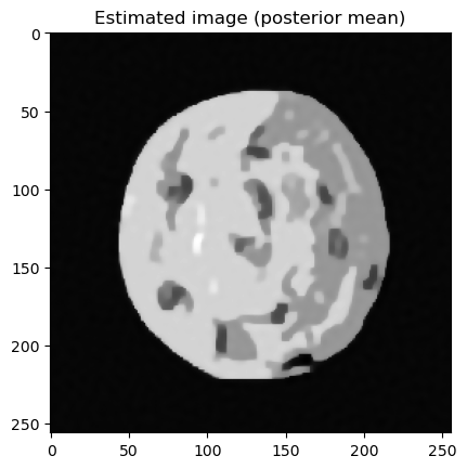 Estimated image (posterior mean)