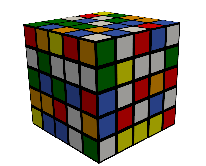 3D Cube without numbers