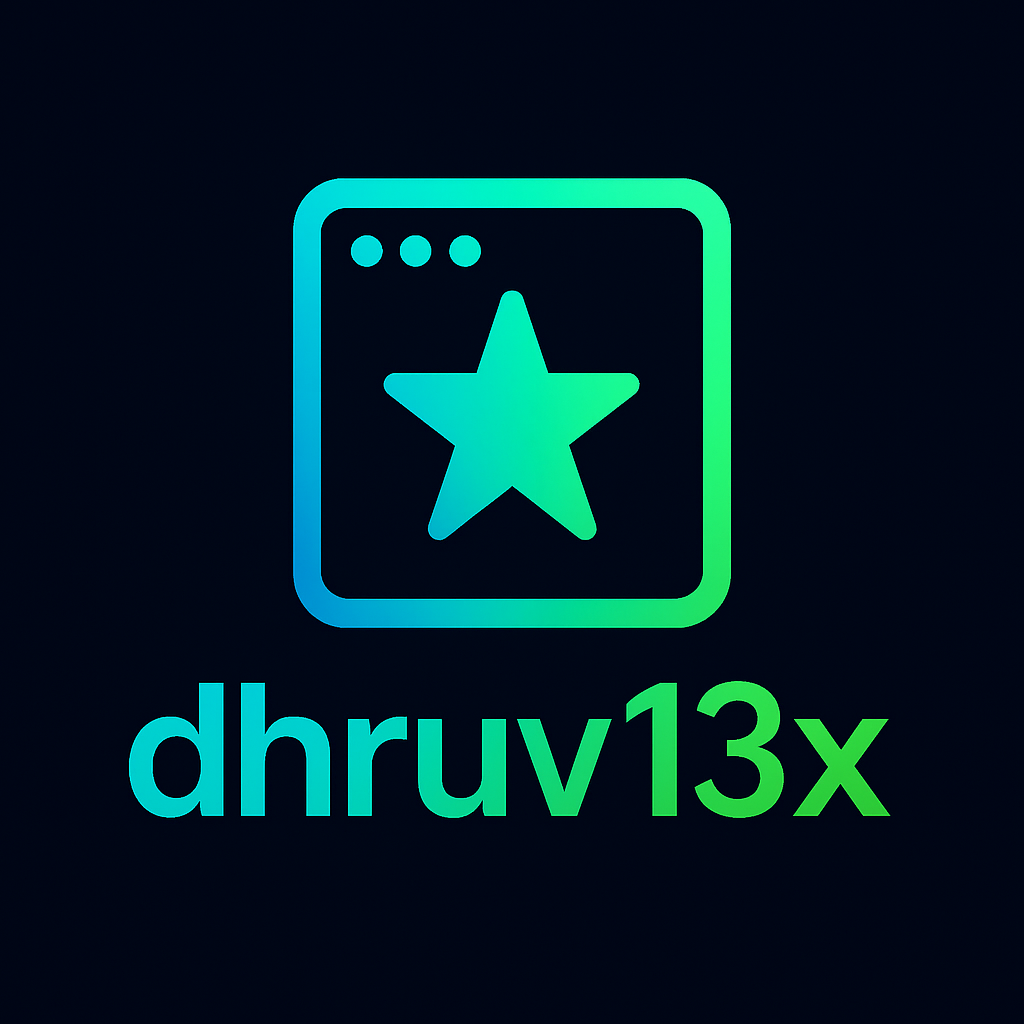 dhruv13x logo