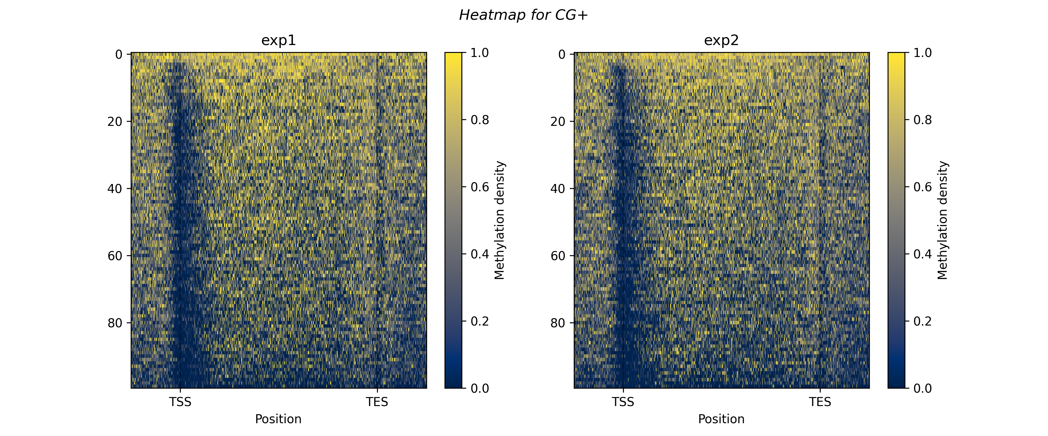 Heatmap for CG+