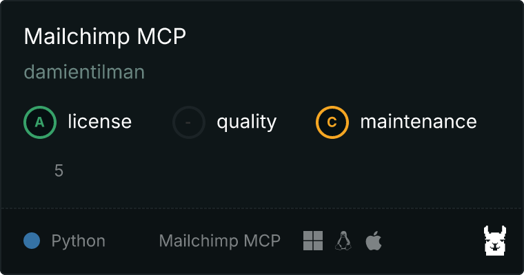 Mailchimp MCP server